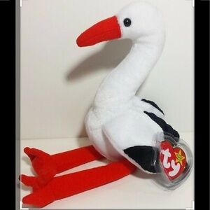 Rare Ty Retired Original Beanie Stilts the Stork